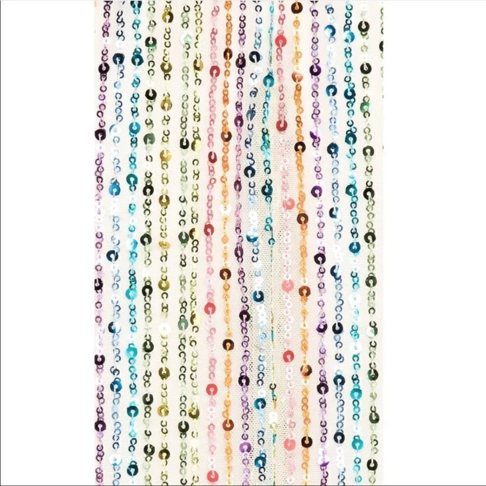 Revolve x SAYLOR Indiana Rainbow Sequin Cocktail Midi Dress in Multi Medium NEW